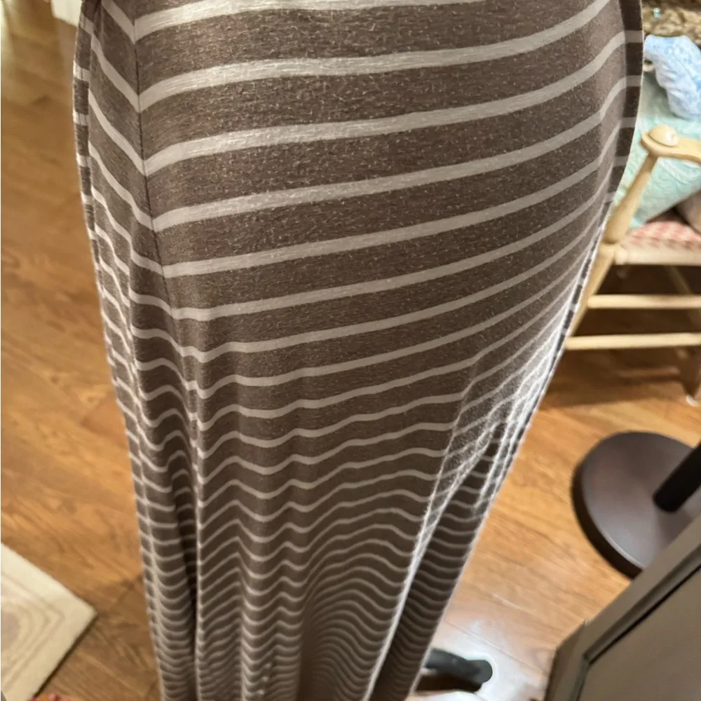 Max Studio Tan striped Maxi Skirt - Picture 6 of 8